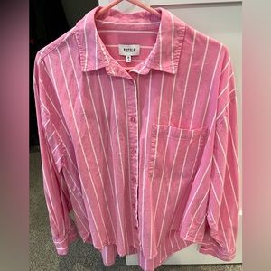 Pistola Sloane Oversized Button-down Blouse